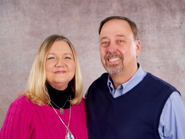 David Lawrence, Lead Pastor of Lucy Baptist Church, with his family.